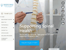 Tablet Screenshot of falconefamilychiro.com
